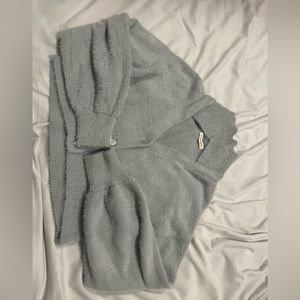 L.A hearts fuzzy light blue cropped sweater